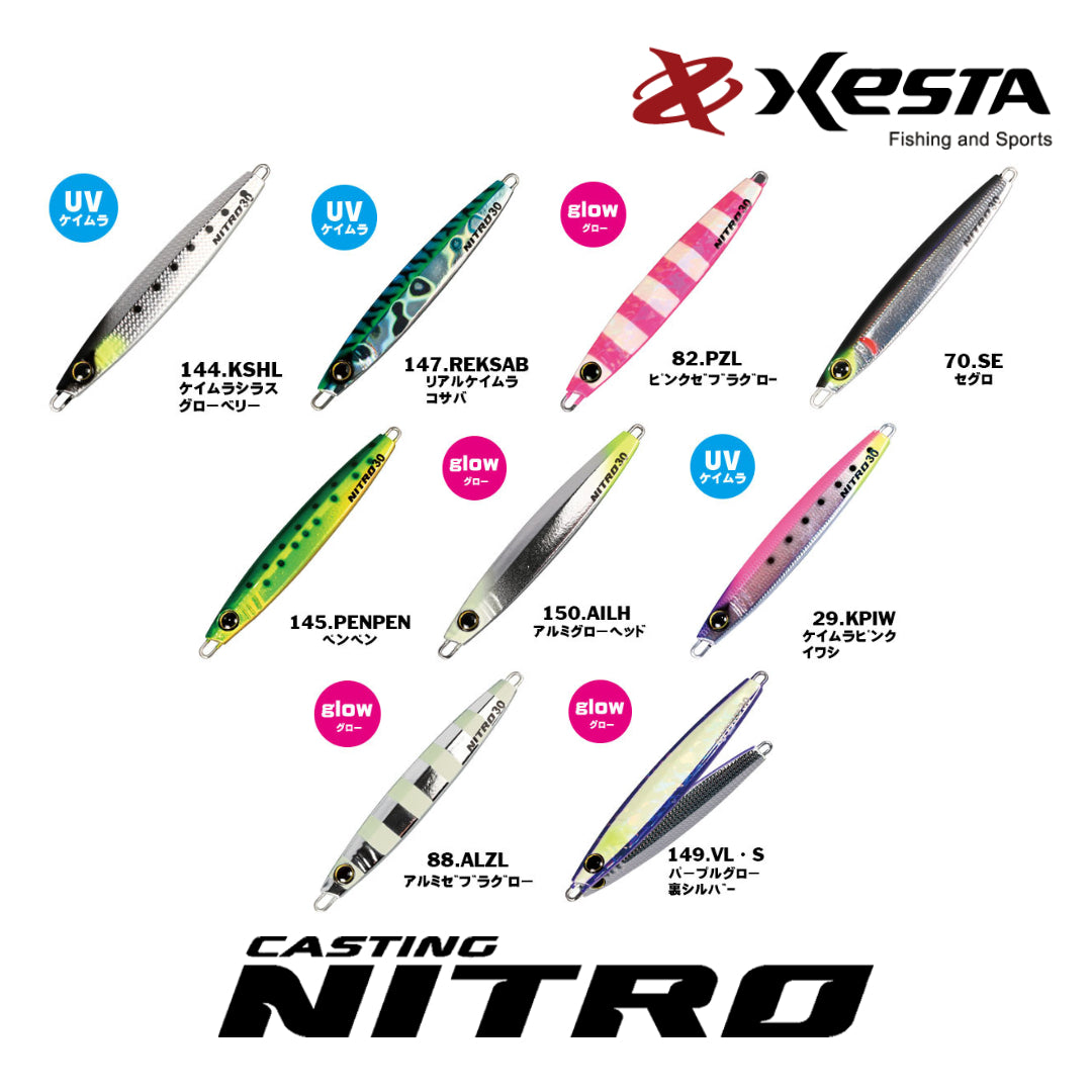 Xesta Metal Jig Casting Nitro 15-40 Gram