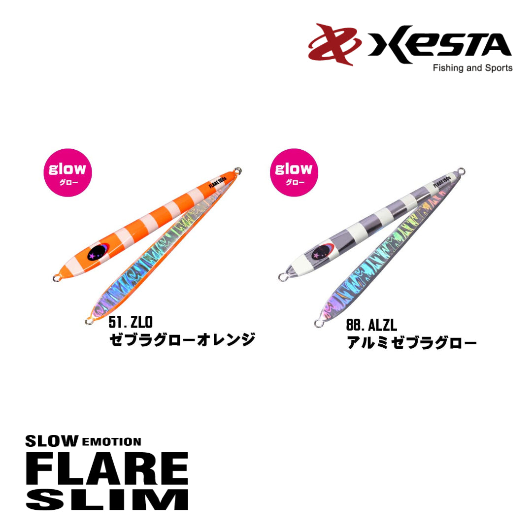 Xesta Metal Jig Slow Emotion Flare Slim 210 Gram