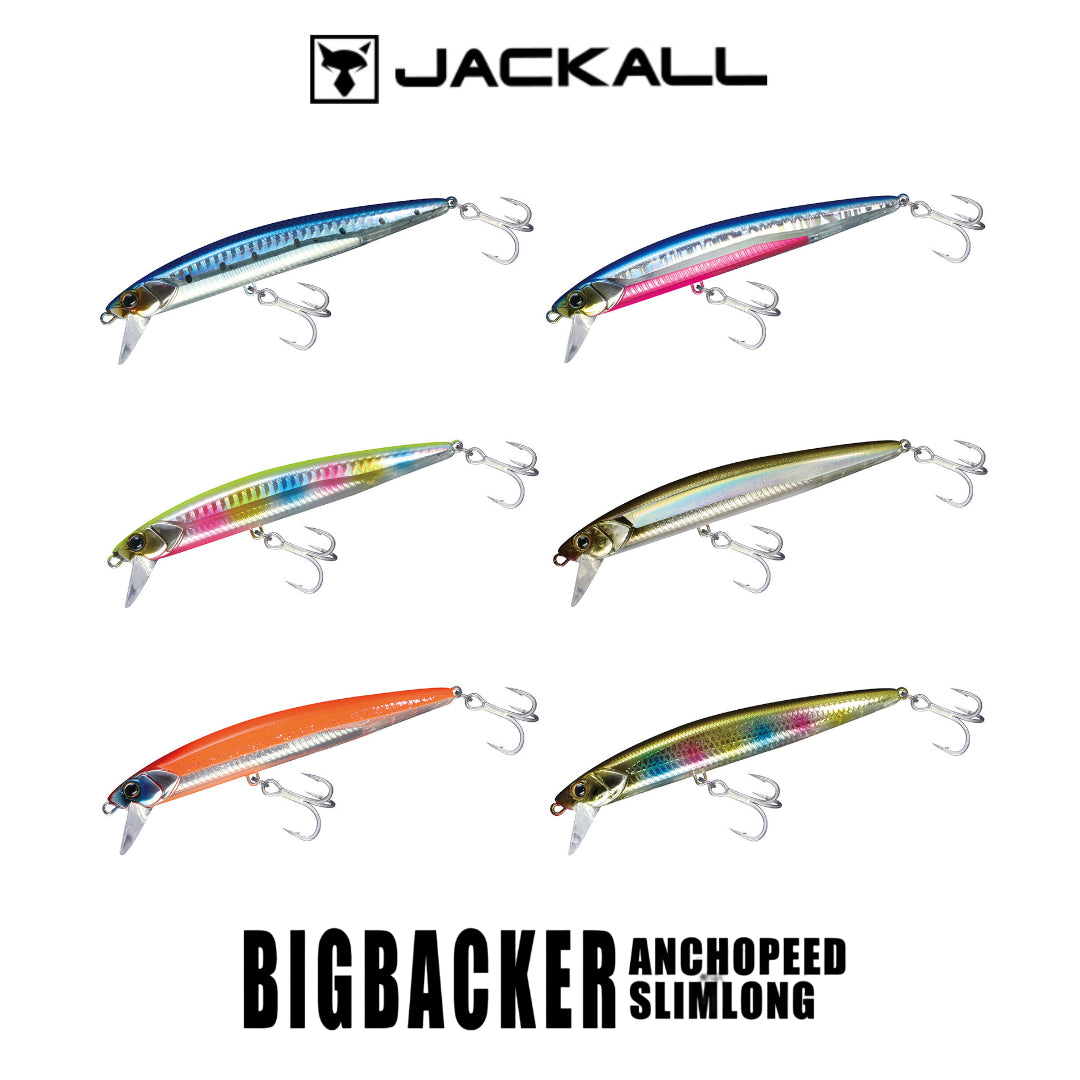 Umpan Pancing Jackall Big Backer Anchopeed 120SL Slim Long Sinking 120mm 35g