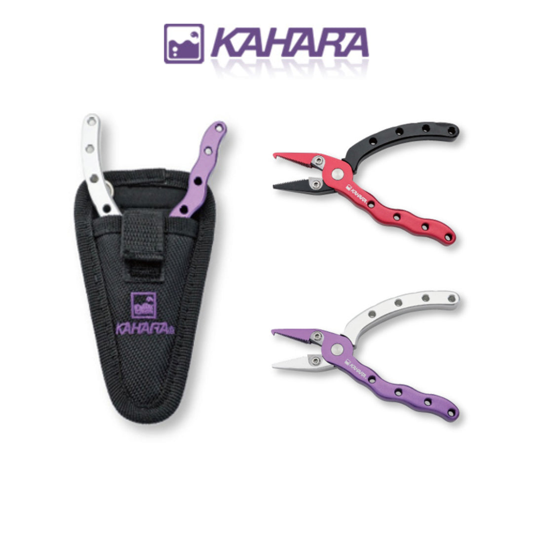 Kahara Aluminum Split Ring Pliers Light Game 4.5 Inch With Holder