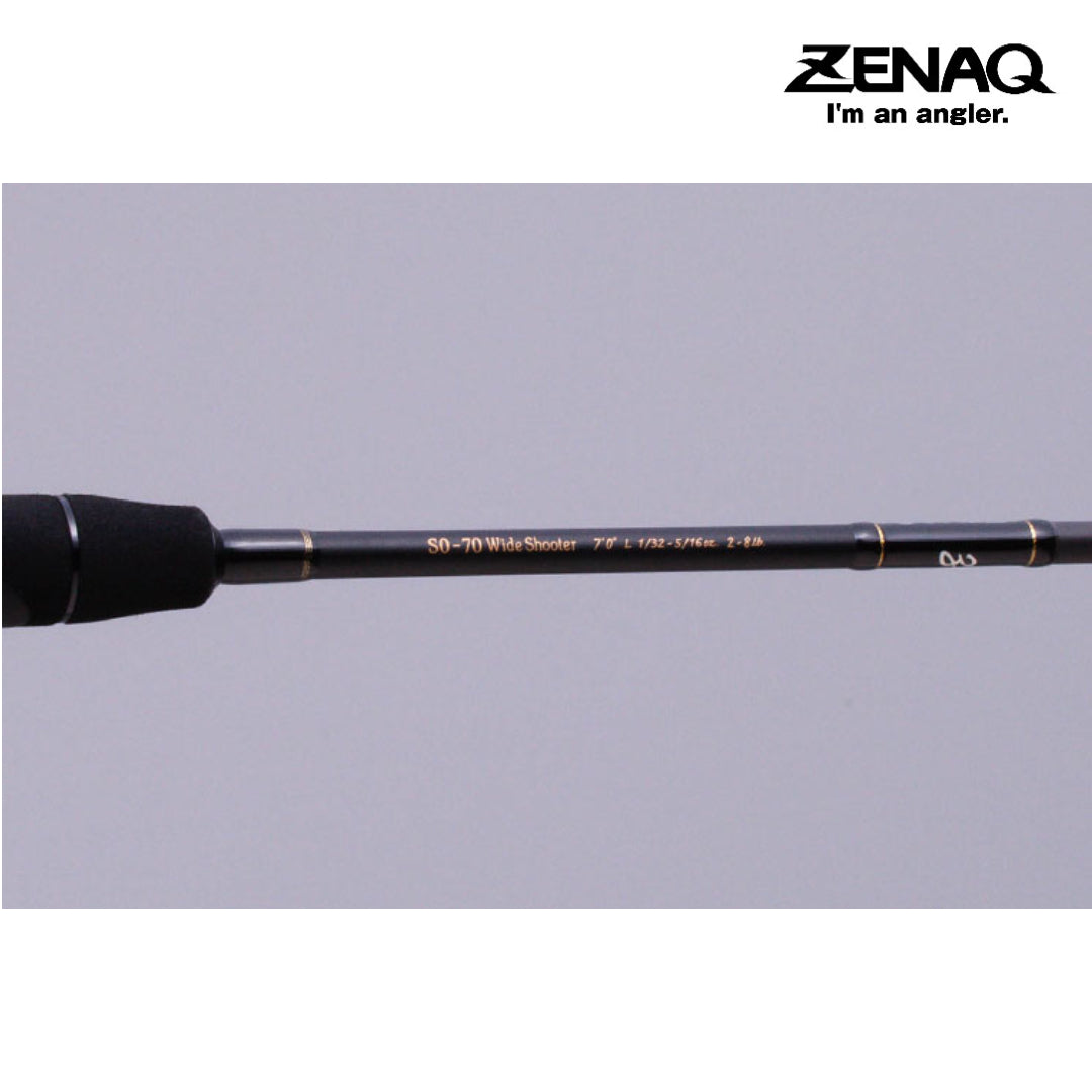 Zenaq Spininng Rod Spirado Blackart S0-70 Wide Shooter
