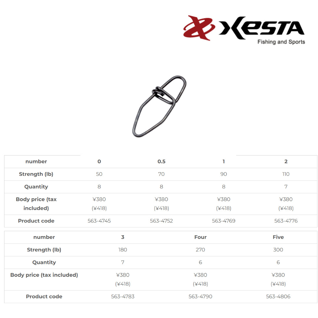 Xesta Hard Lock Snap Black
