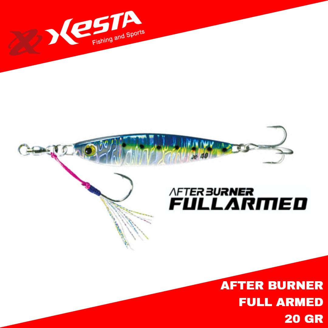 Xesta Metal Jig After Burner Bersenjata Penuh 20 Gram