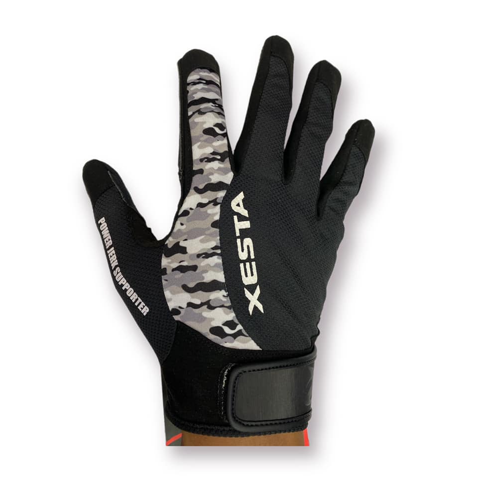 Xesta Jigging Gloves Black x White Camo