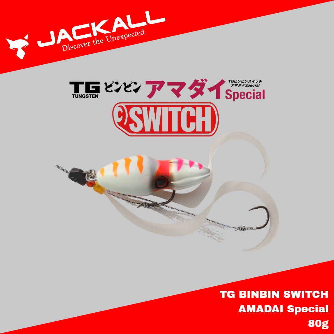 Umpan Pancing Jackall Metal Jig Bin Bin TG Switch Amadai Special 80g