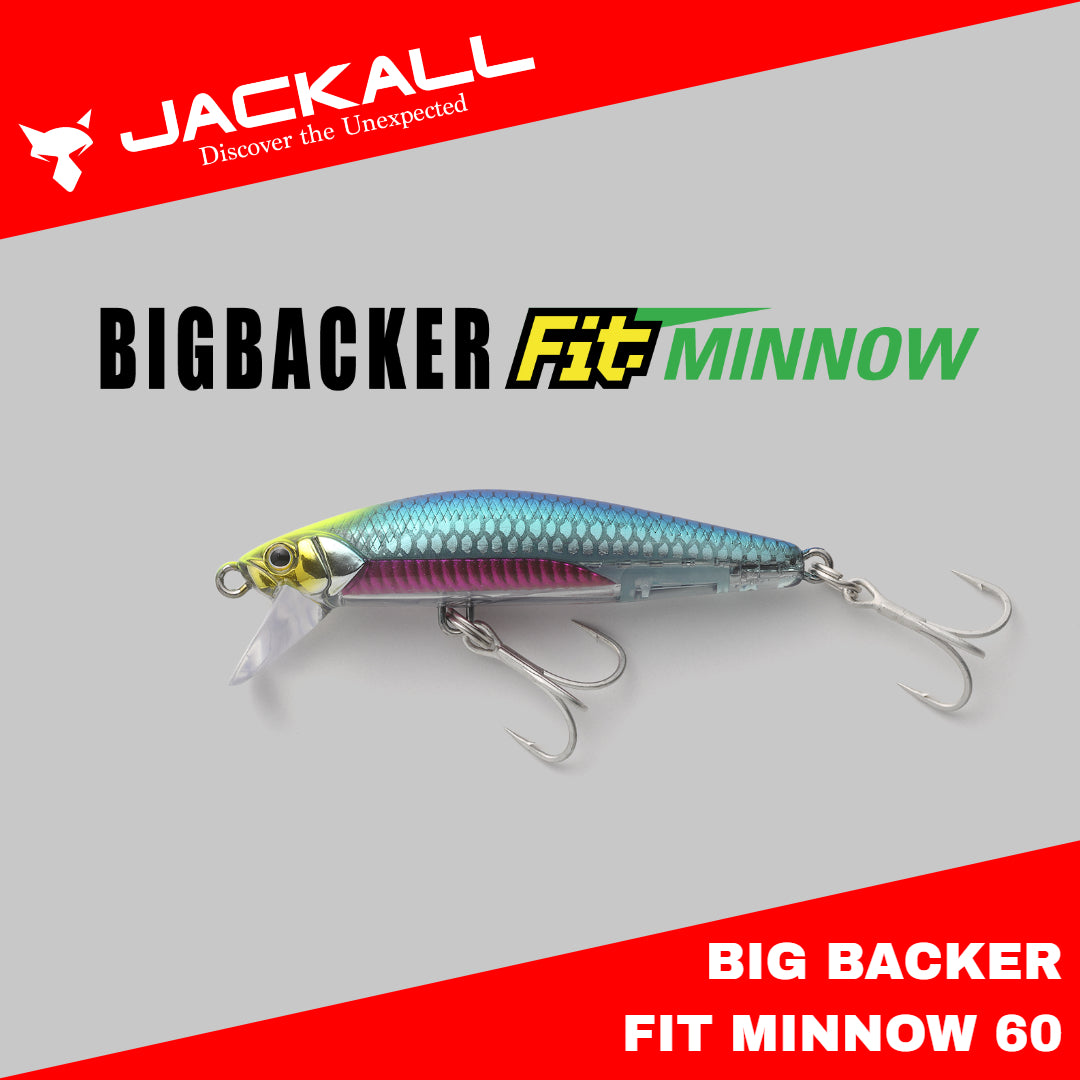 Jackall Big Backer Fit Minnow 60 Sinking Lure 60mm 10.8g