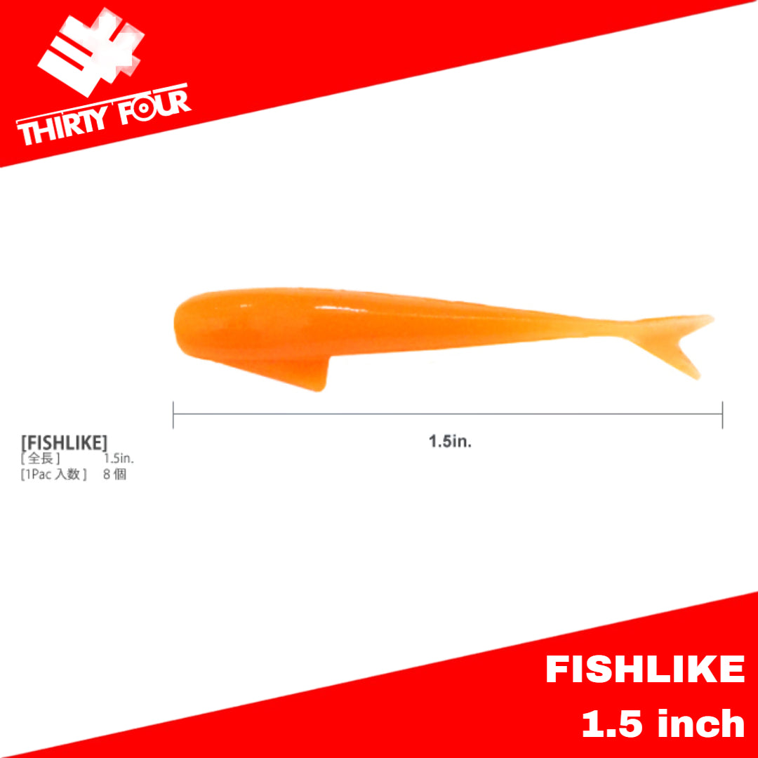Umpan Pancing Thirty Four Soft Lures Fishlike 1.5 Inch