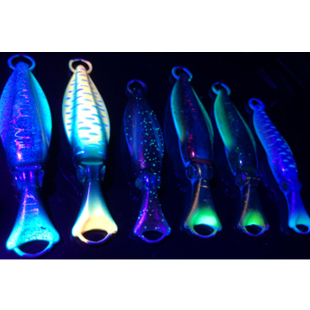 On The Blue Metal Jig Glow Emperor 60 Grams