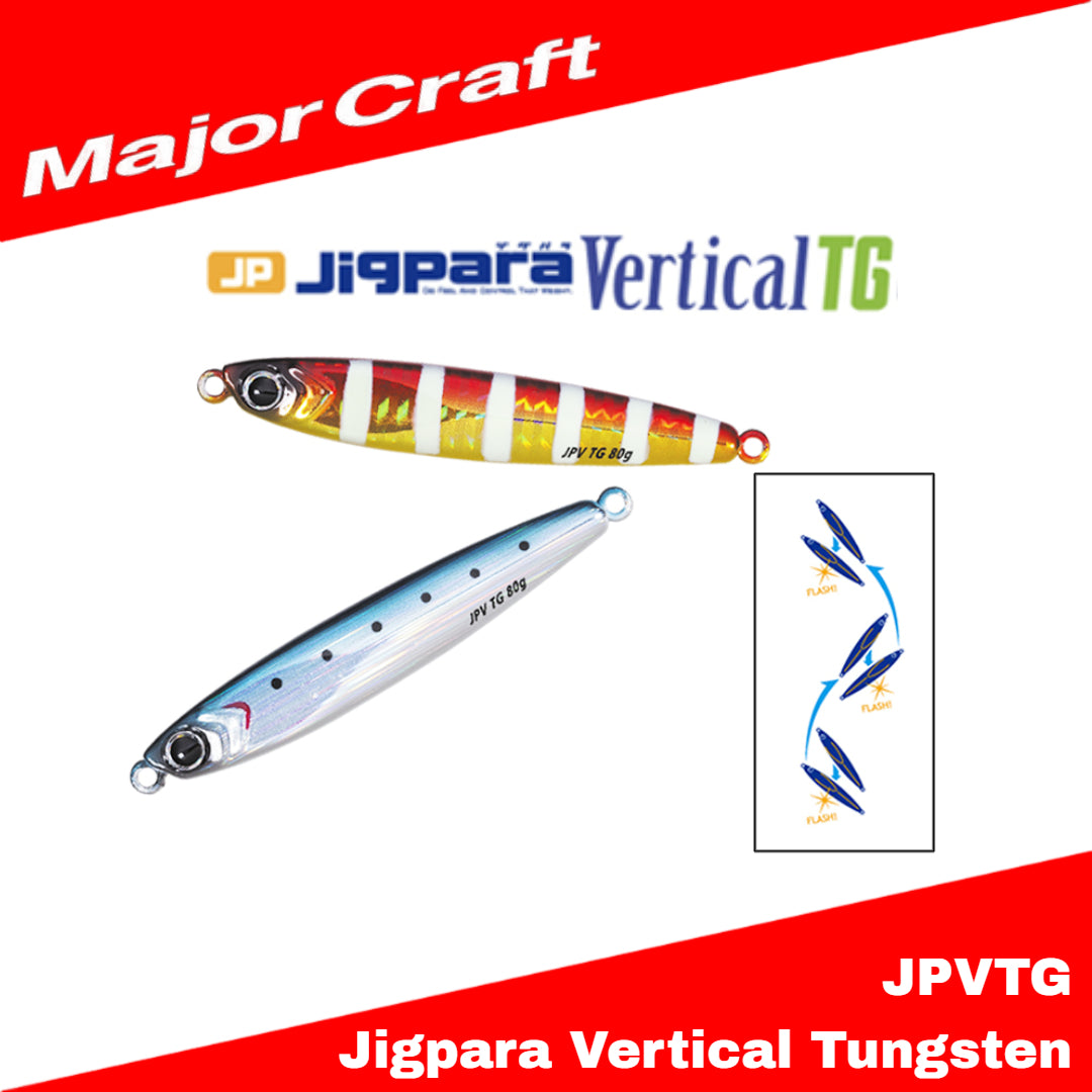 MajorCraft Metal Jig Jigpara Vertical Tungsten JPVTG-100 grams
