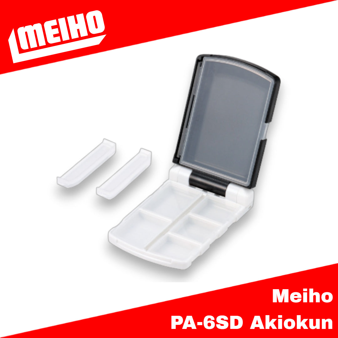 Meiho PA-6SD Akiokun Parts Case ( 97 x 64 x 25 mm ) Black White (8394)