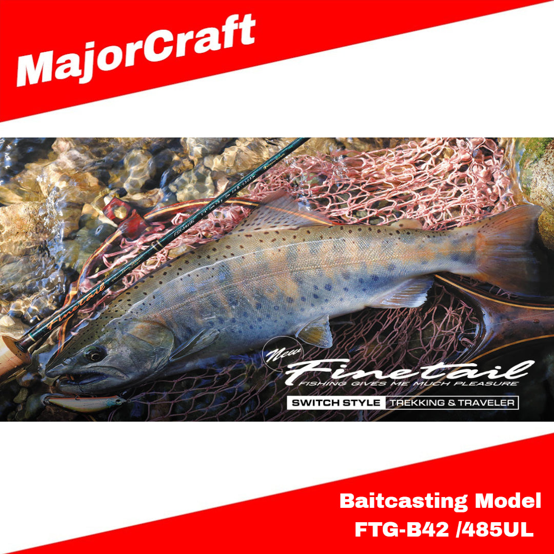 Joran Baitcasting Seri MajorCraft Finetail FTG-B42 /485UL