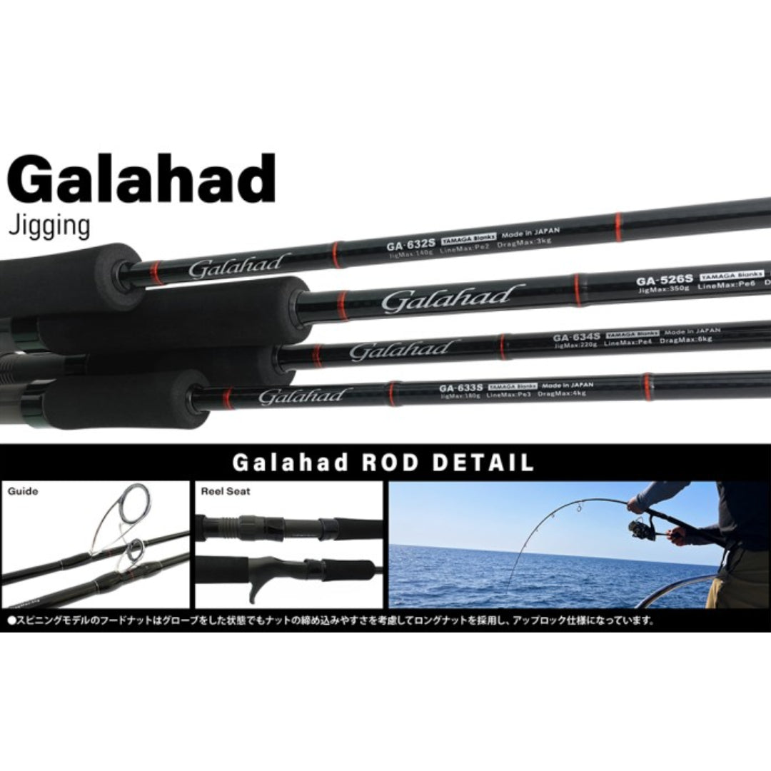 Joran Pancing Yamaga Blanks Spinning Rod Galahad 634S