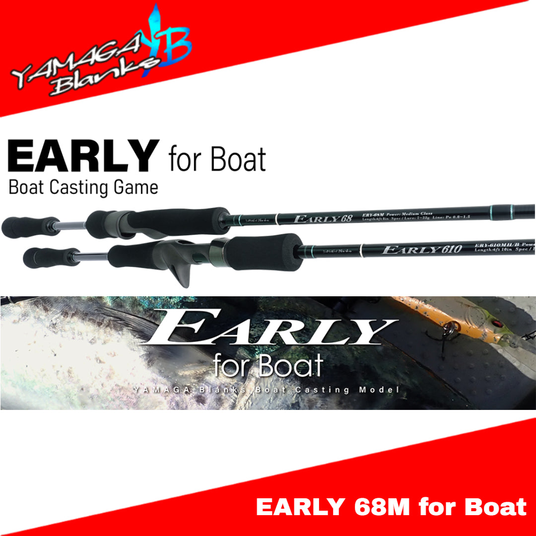Joran Pancing Yamaga Blanks Spinning Rod Early 68M untuk Perahu
