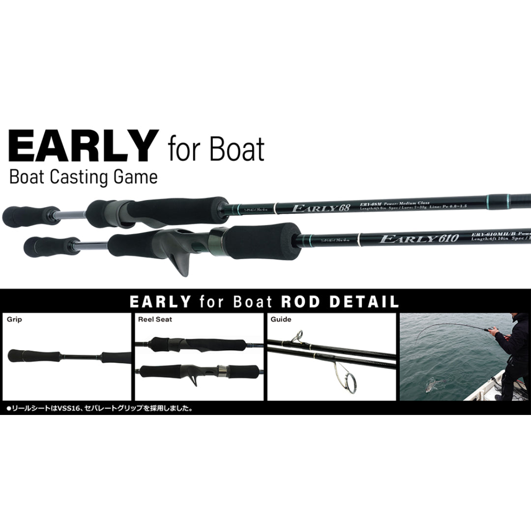Joran Pancing Yamaga Blanks Spinning Rod Early 68M untuk Perahu