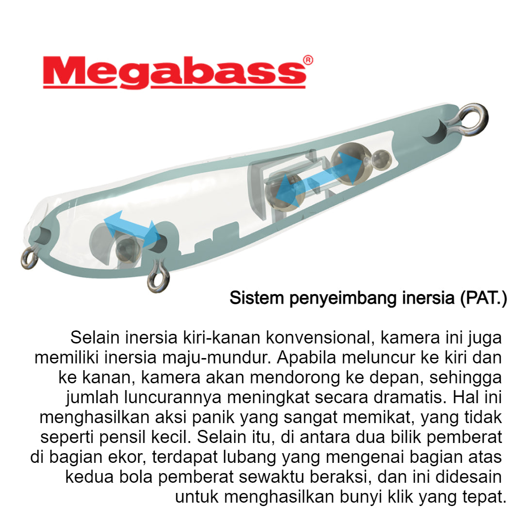 Pensil Megabass DOG-X Jr. SW Floating 6,5g 71mm