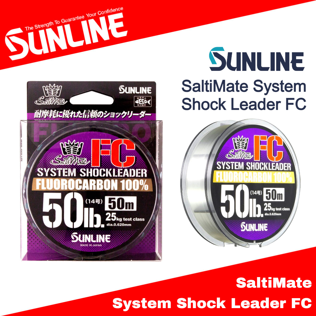 Sunline Fluorocarbon Saltwater System Shock Leader 30m - 50m