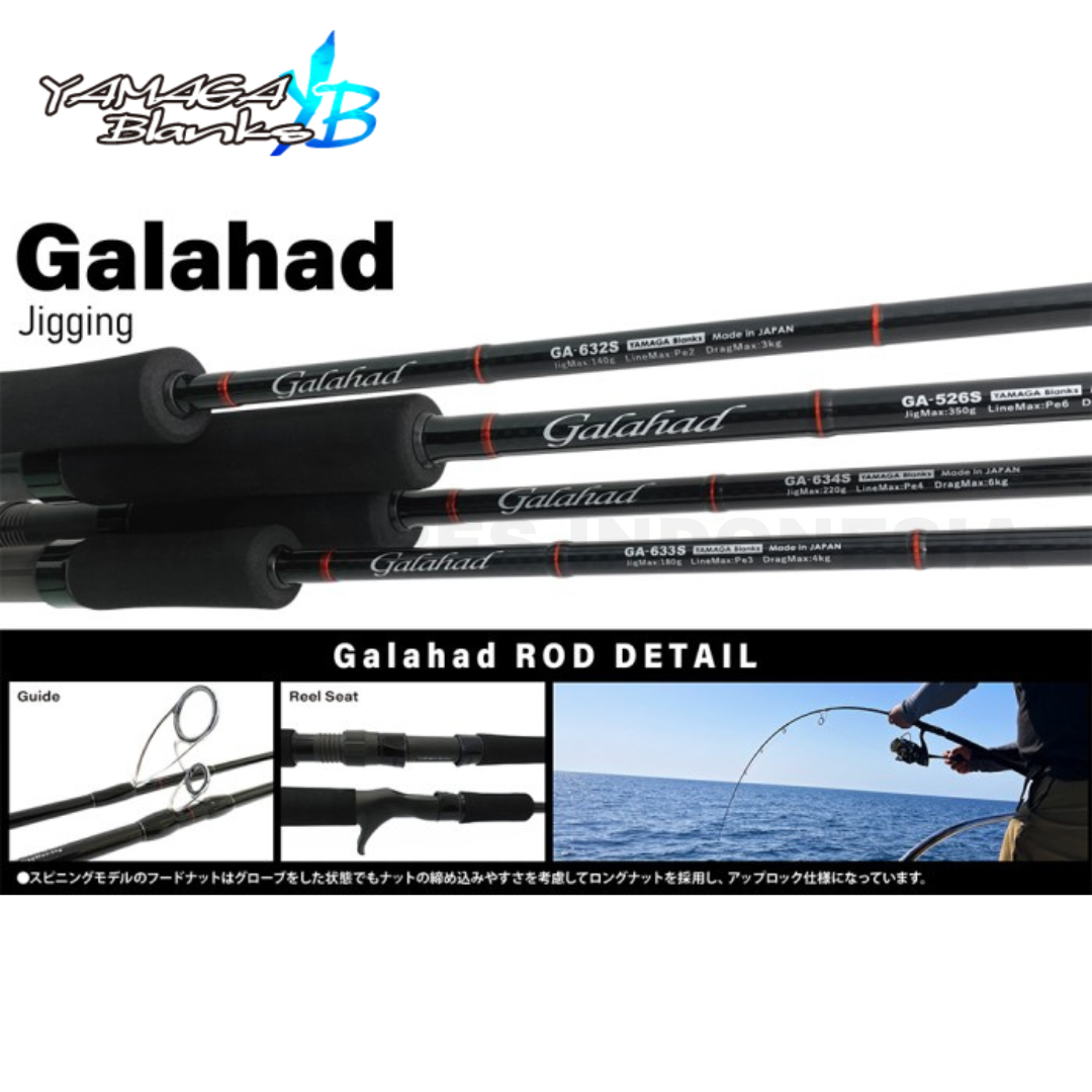 Joran Pancing Yamaga Blanks Spinning Rod Galahad 585S