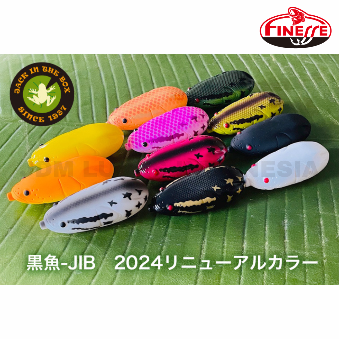 Finesse Black Fish-JIB Soft Frog Lure Floating 30g 82mm