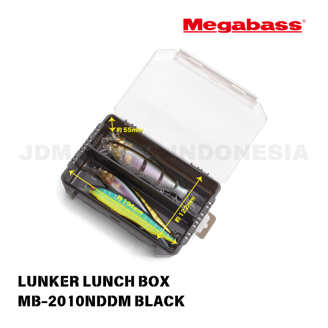 Kotak Makan Siang Megabass Lunker MB-2010NDDM Hitam