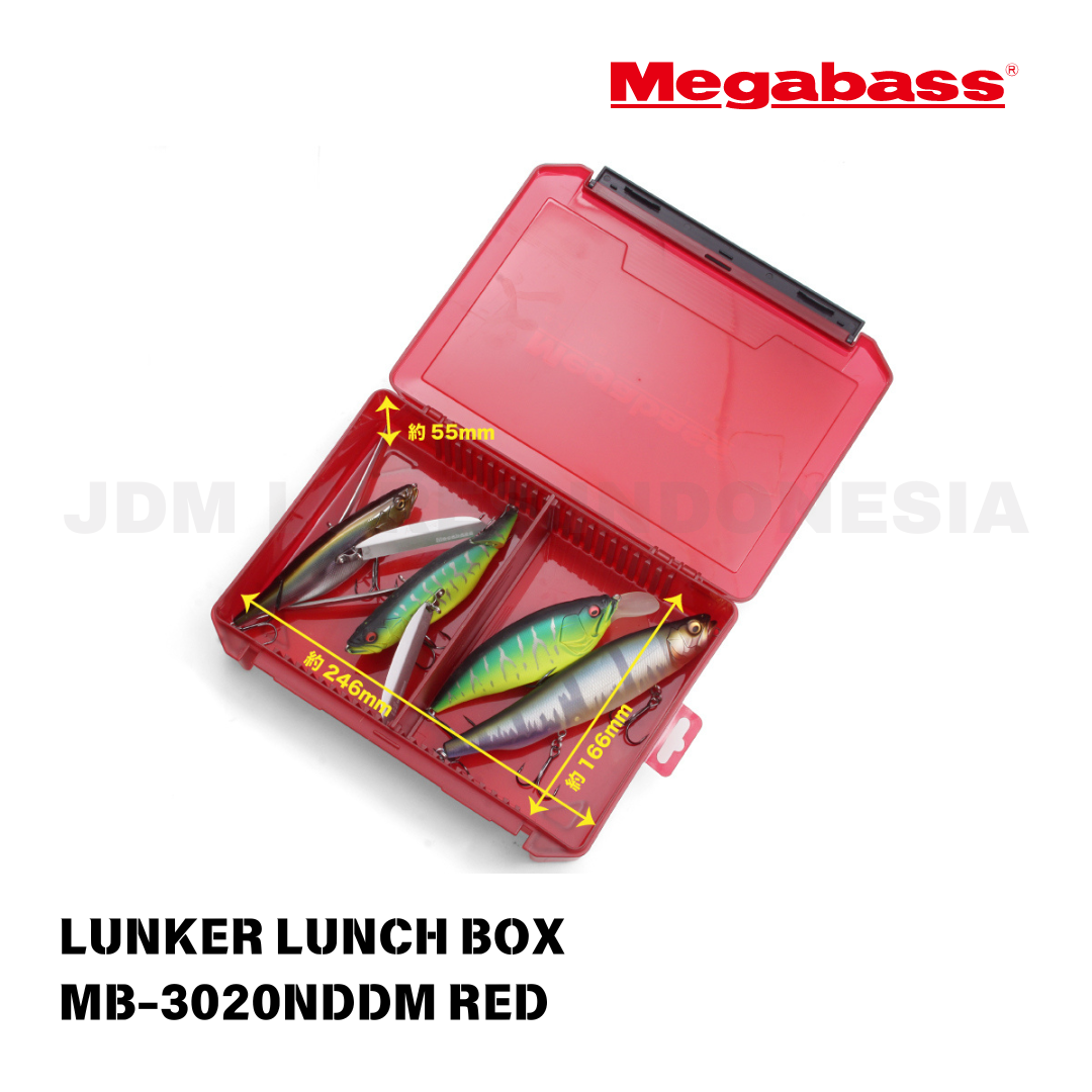 Kotak Makan Siang Megabass Lunker MB-3020NDDM Merah