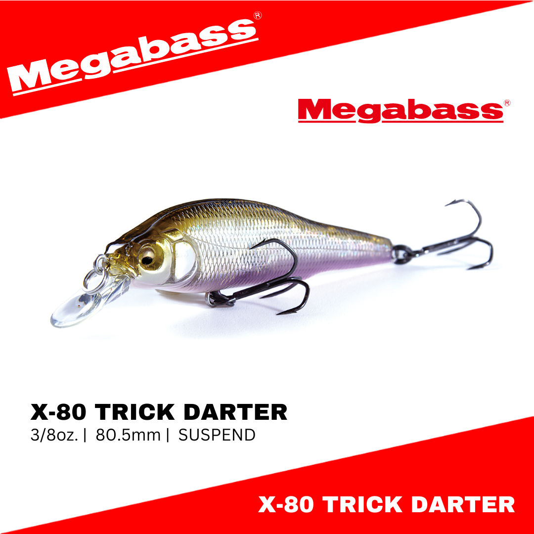 Megabass X-80 Trick Darter Suspend Minnow 10g 80.5mm