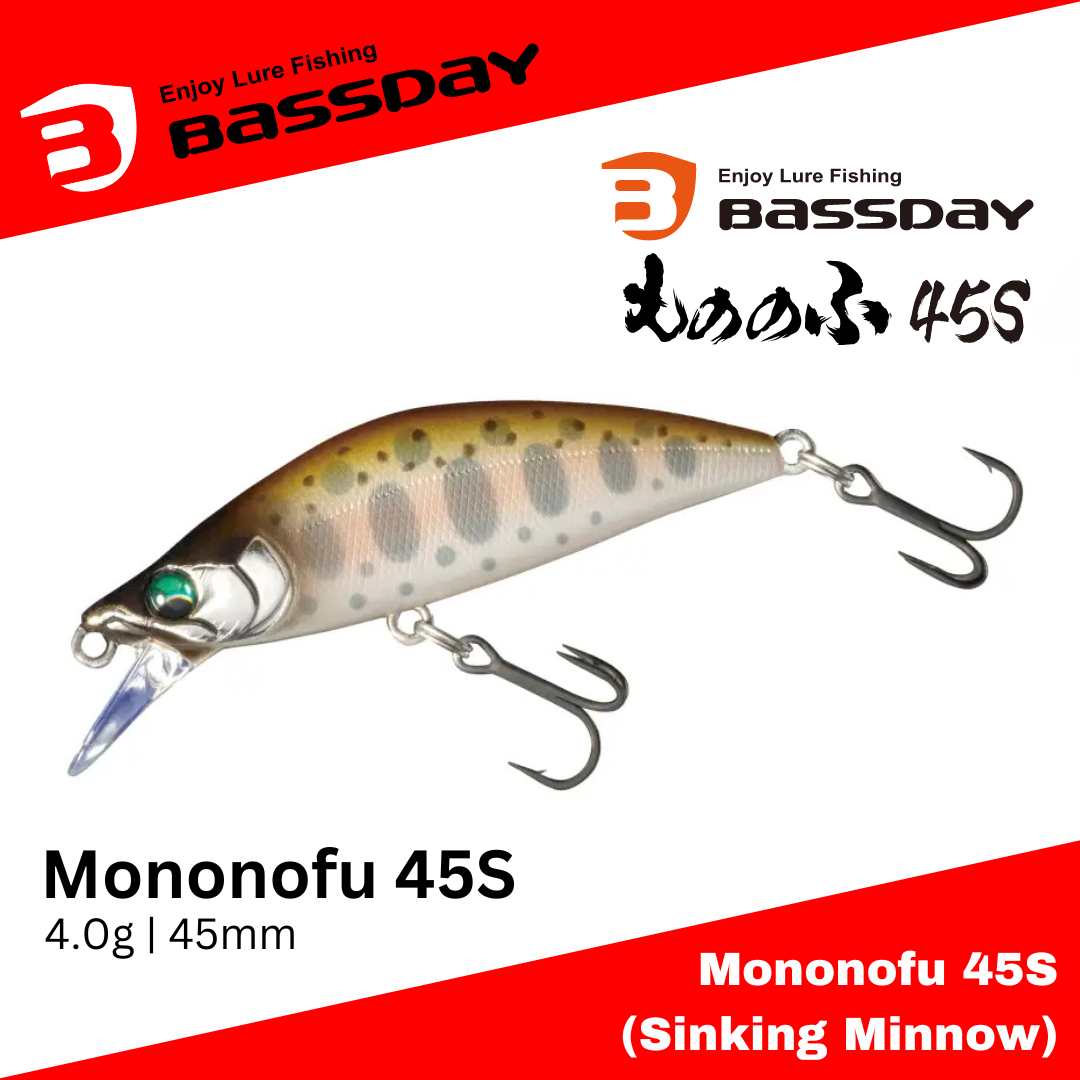Bassday Mononofu 45S Ikan Kecil Tenggelam 4.0g 45mm