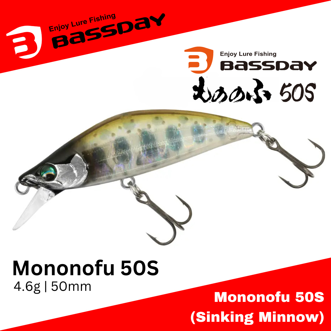 Umpan Bassday Mononofu 50S Tenggelam 4.6g 50mm