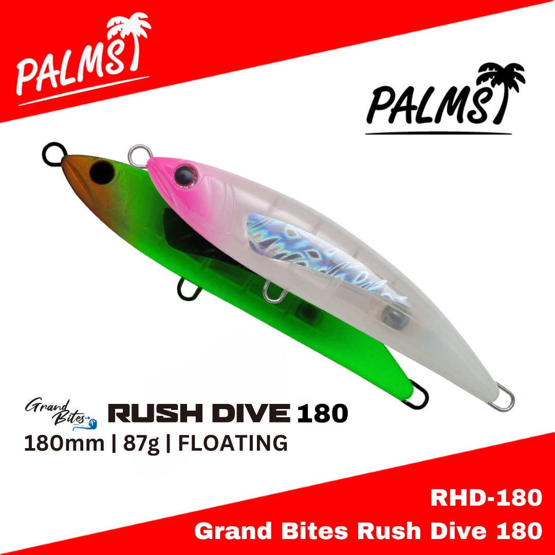 Palms Grand Bites Rush Dive 180 Diving Pencil 87g 180mm