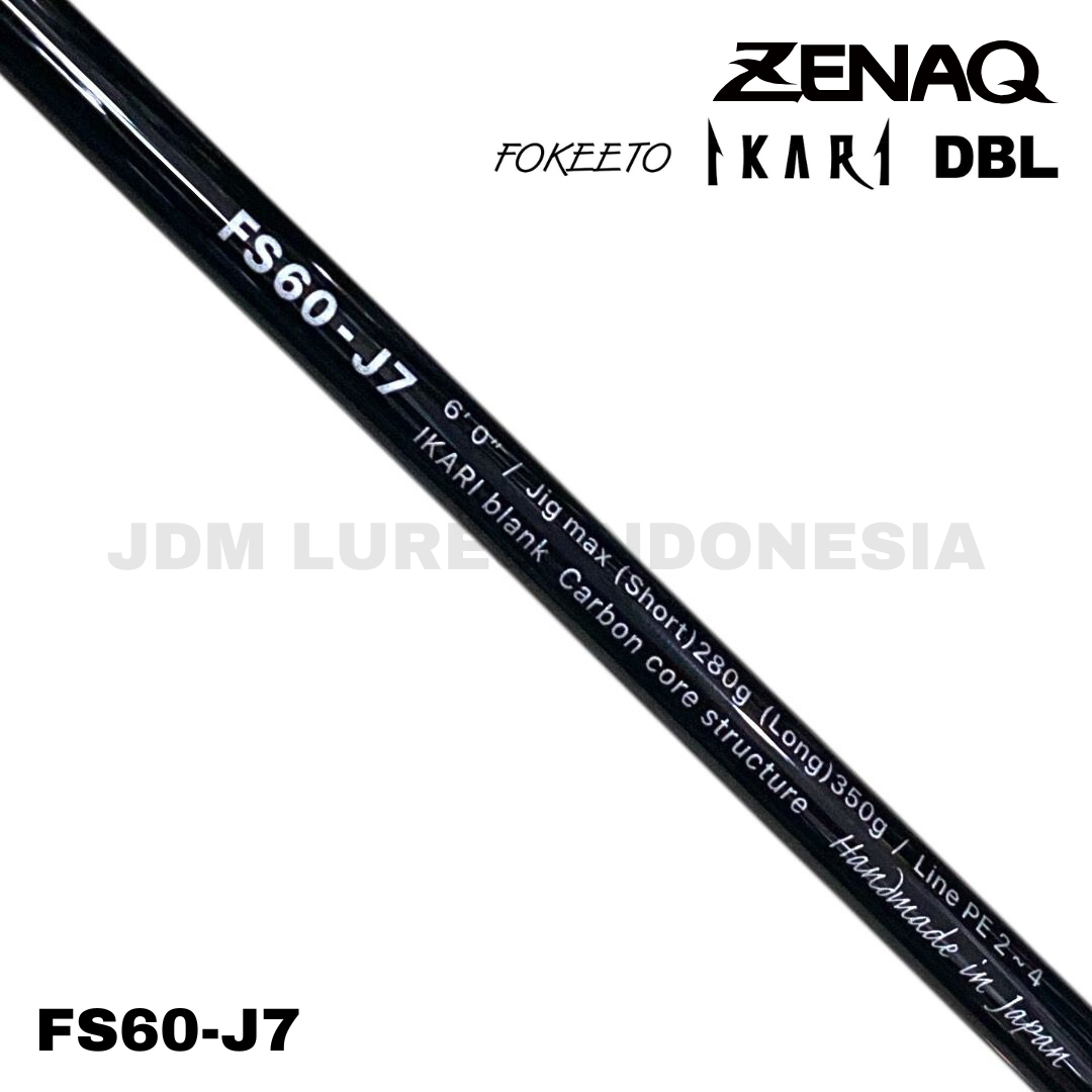 Zenaq Spinning Rod Fokeeto Ikari DBL FS60-J7