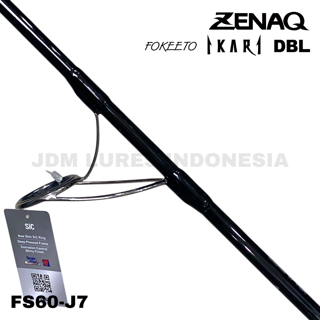 Zenaq Spinning Rod Fokeeto Ikari DBL FS60-J7