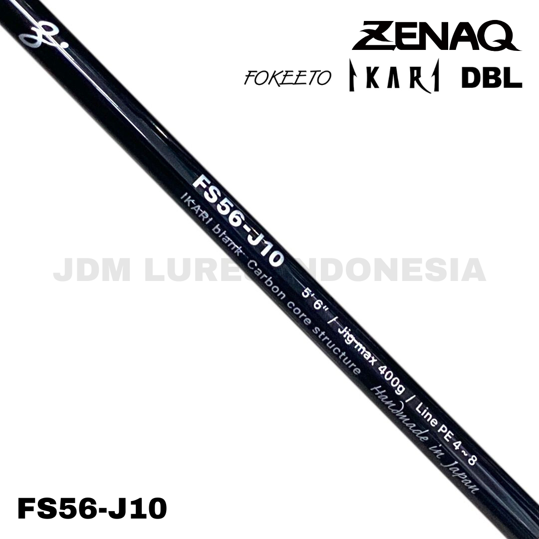 Zenaq Spinning Rod Fokeeto Ikari DBL FS56-J10