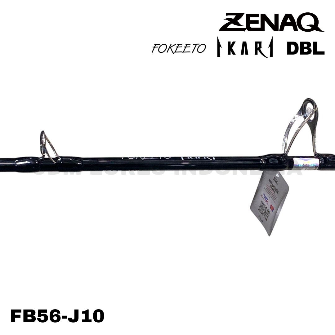 Zenaq Baitcasting Rod Fokeeto Ikari DBL FB56-J10