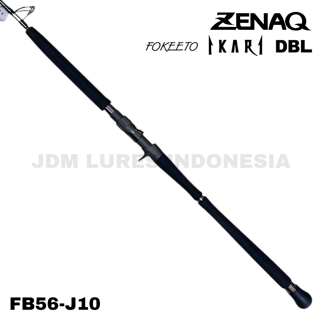Zenaq Baitcasting Rod Fokeeto Ikari DBL FB56-J10