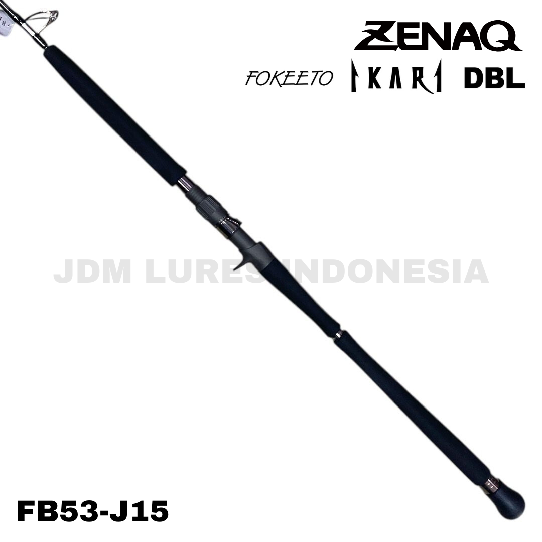Zenaq Baitcasting Rod Fokeeto Ikari DBL FB53-J15