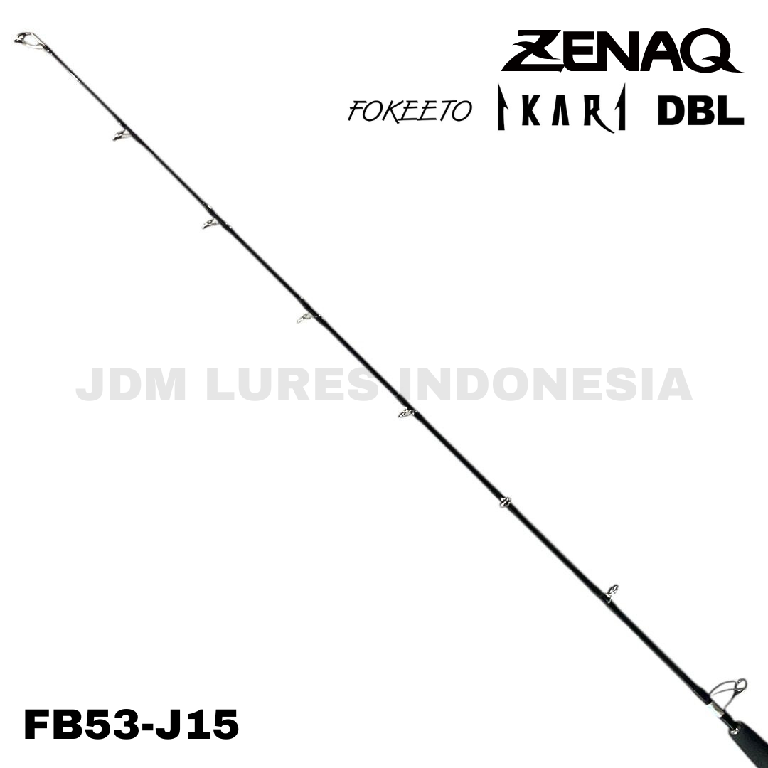 Zenaq Baitcasting Rod Fokeeto Ikari DBL FB53-J15