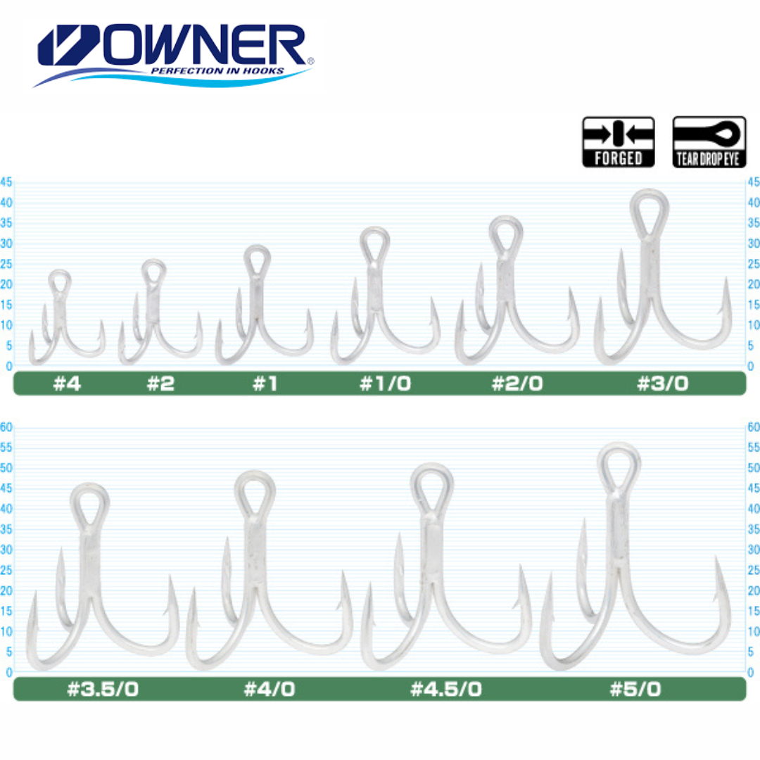 Pemilik ST-66 TN 4X Treble Hook Tugas Berat