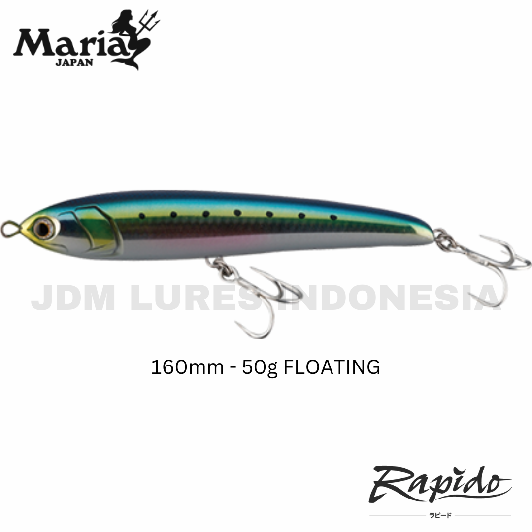 Umpan Pancing Apung Maria Rapido F160 Pencil Stickbait 160mm 50g