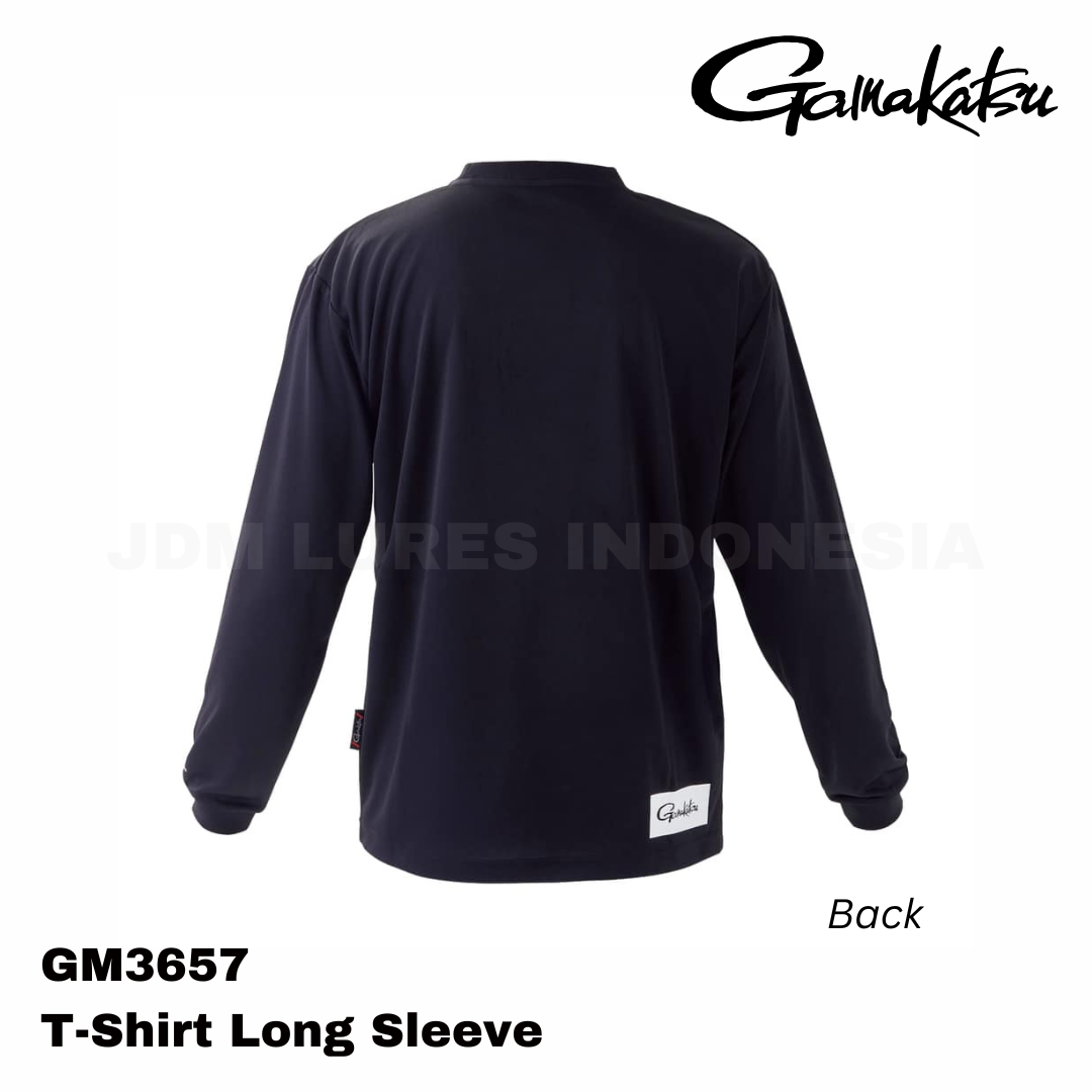 Kaos Lengan Panjang Gamakatsu GM-3657 Hitam x Putih