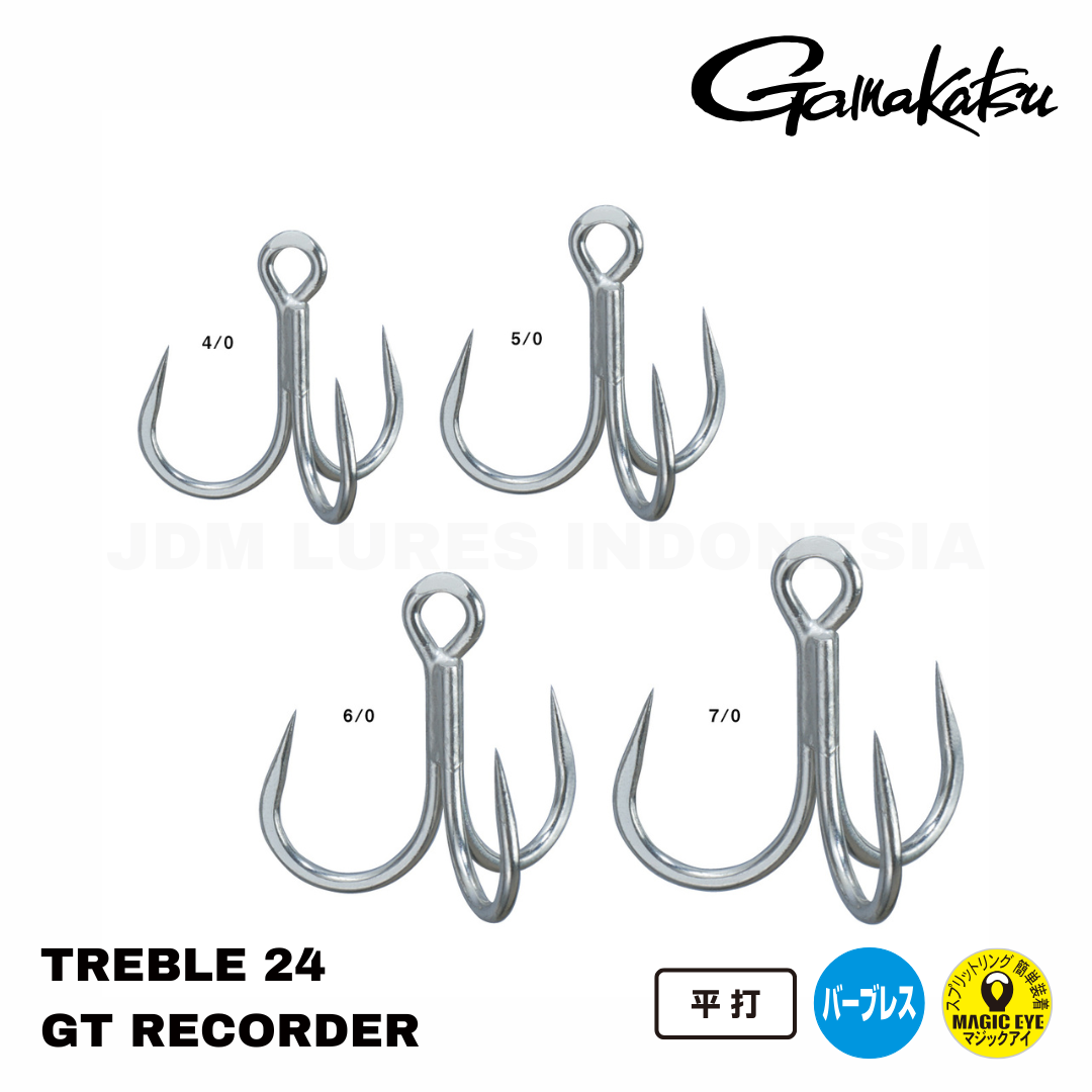 Perekam Gamakatsu Treble 24 Hook GT
