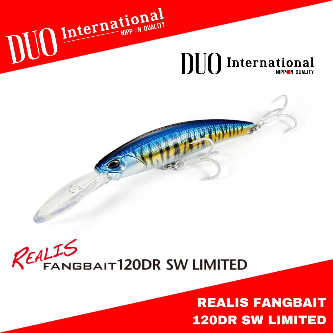 Duo Realis Fangbait 120DR SW Umpan Apung Terbatas 26,7g 120mm