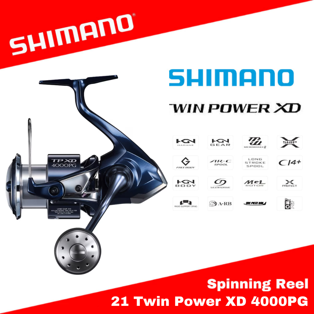 Shimano Spinning Reel 21 Twin Power XD 4000PG