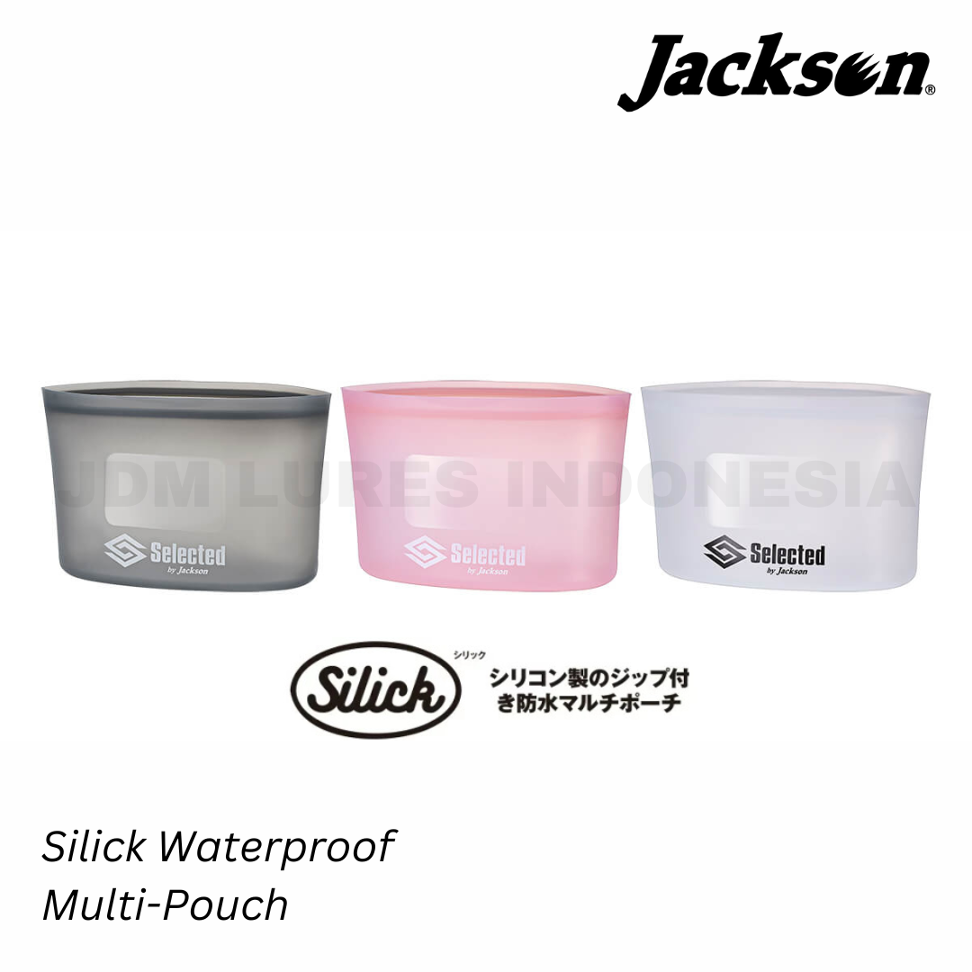 Jackson Silick Kantong Tahan Air Multi-Kantong dengan Ritsleting Silikon