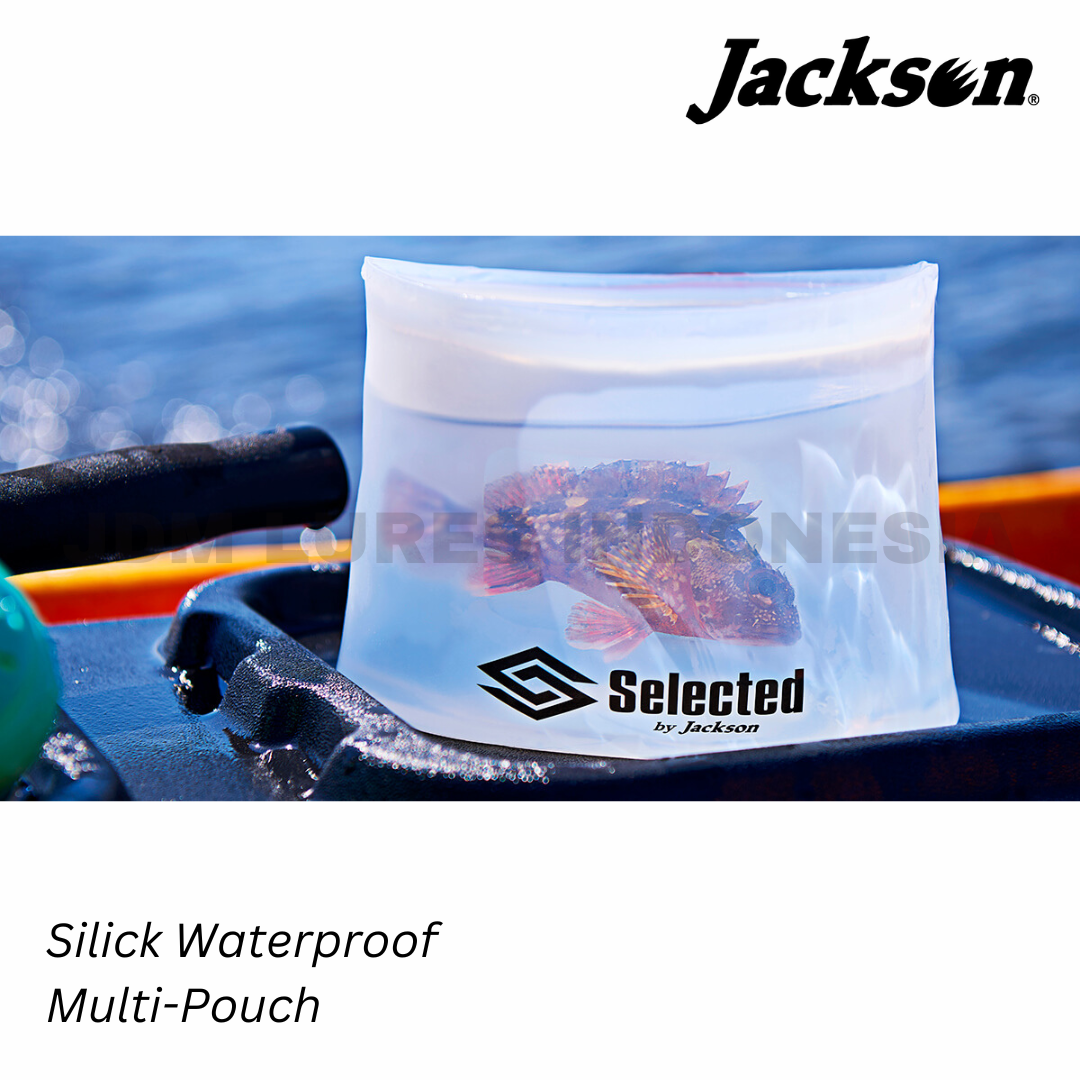 Jackson Silick Kantong Tahan Air Multi-Kantong dengan Ritsleting Silikon