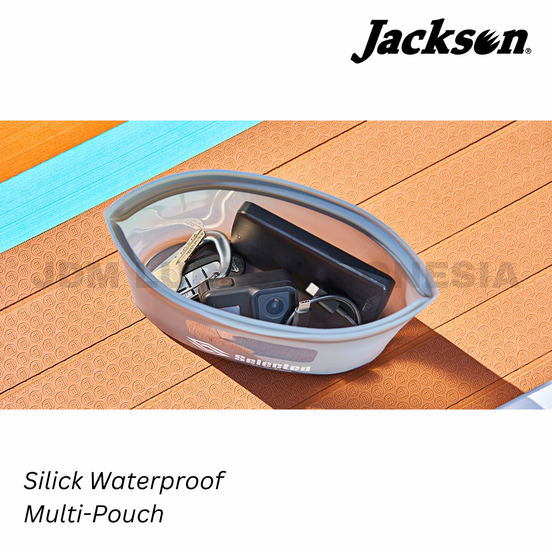 Jackson Silick Kantong Tahan Air Multi-Kantong dengan Ritsleting Silikon