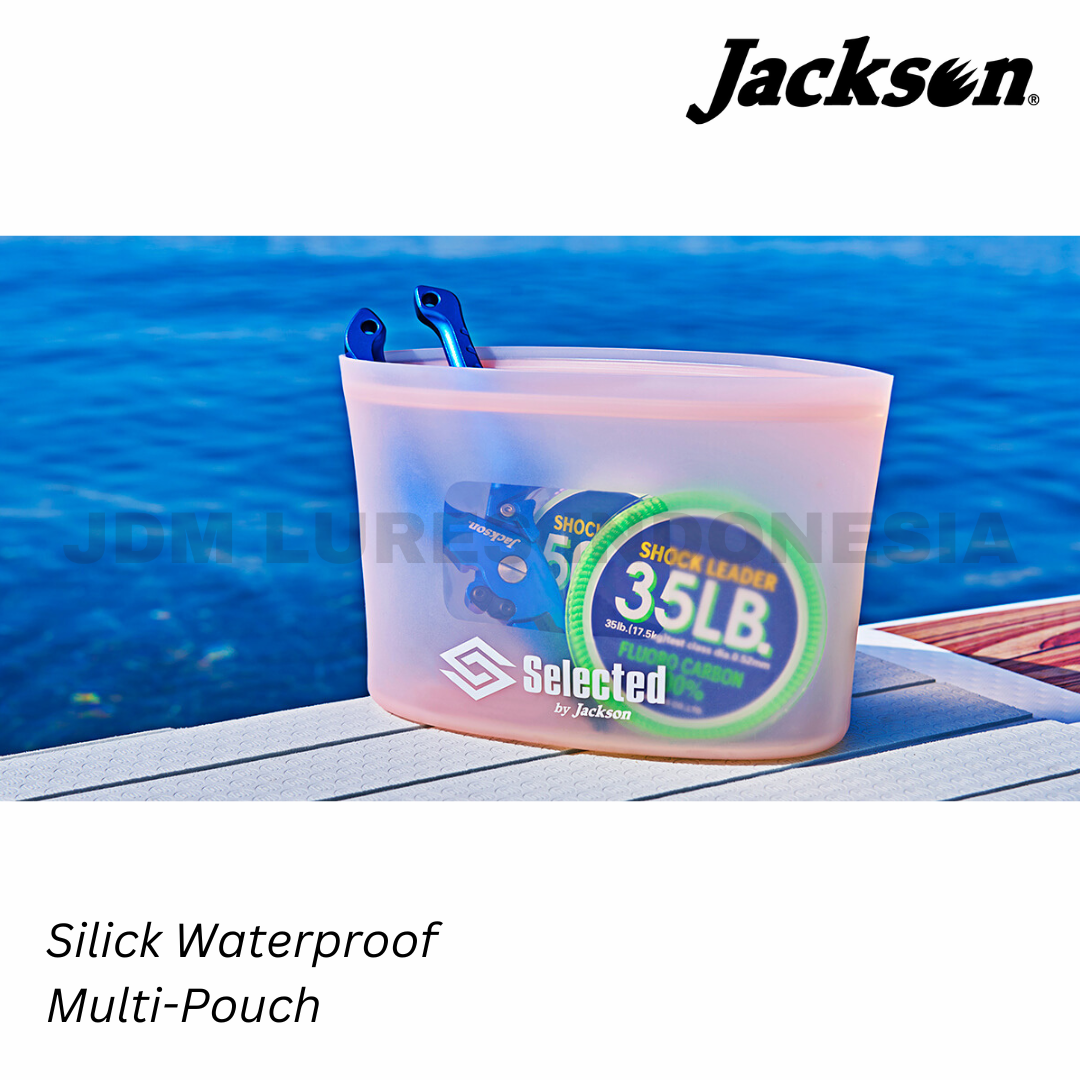 Jackson Silick Kantong Tahan Air Multi-Kantong dengan Ritsleting Silikon