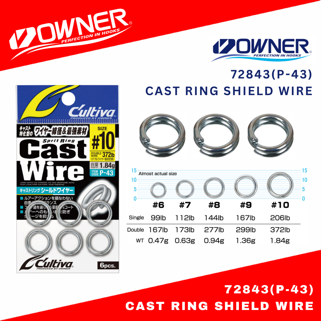 Owner P-43 Cast Ring Shield Wire Split Rings