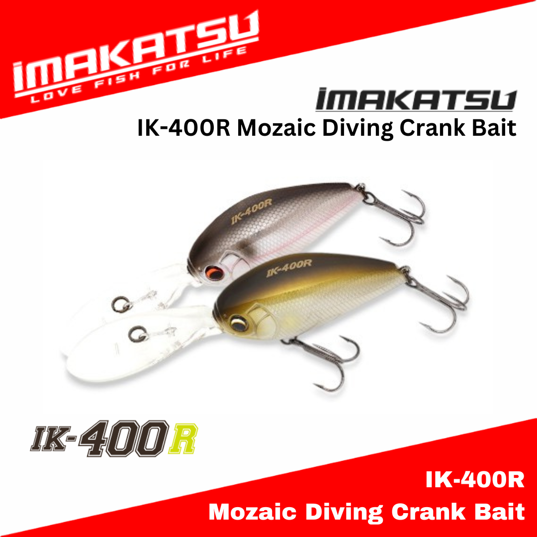 Umpan Pancing Imakatsu IK-400R Mozaic Diving Crank Bait Floating Lure