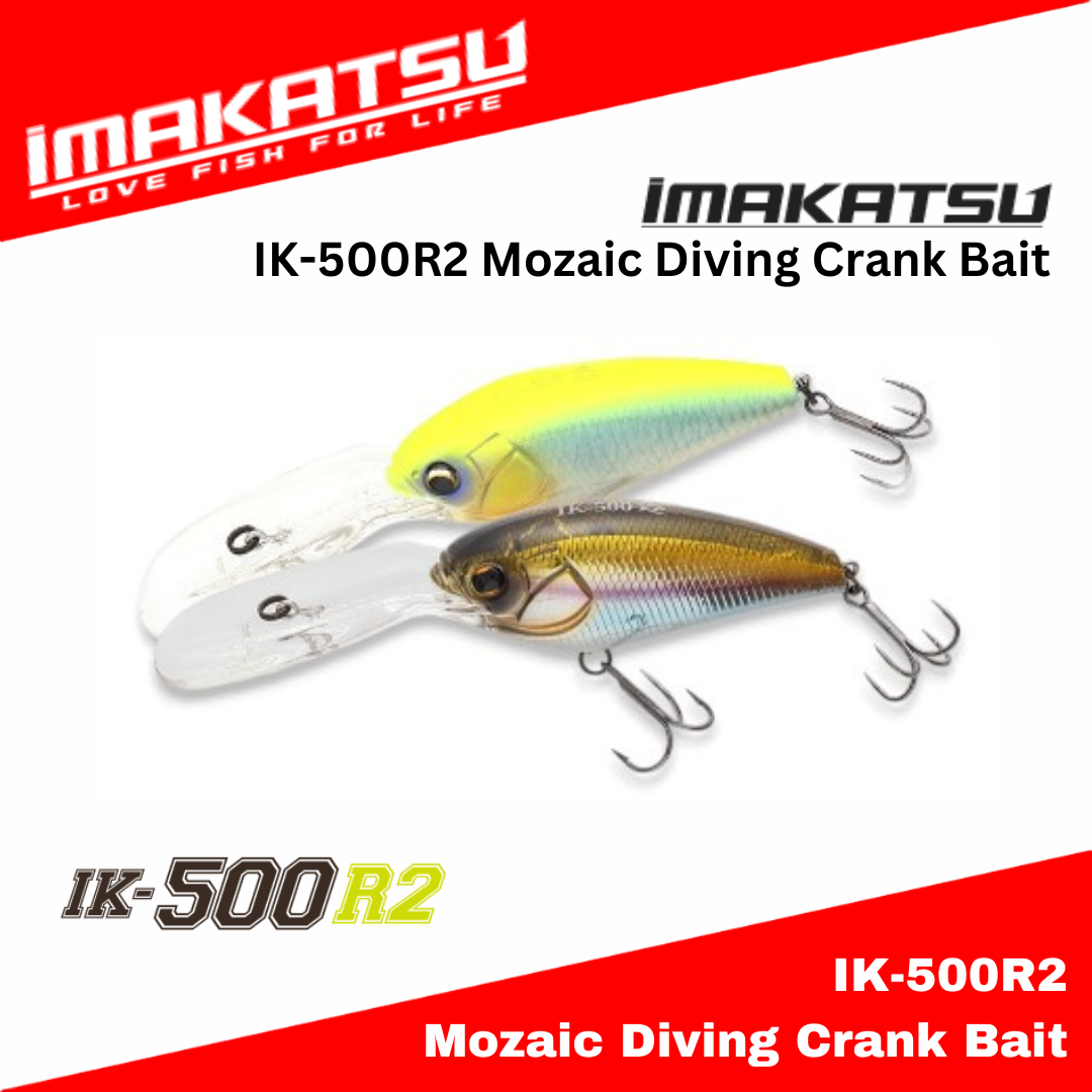 Umpan Pancing Imakatsu IK-500R2 Mozaic Diving Crank Bait Floating Lure