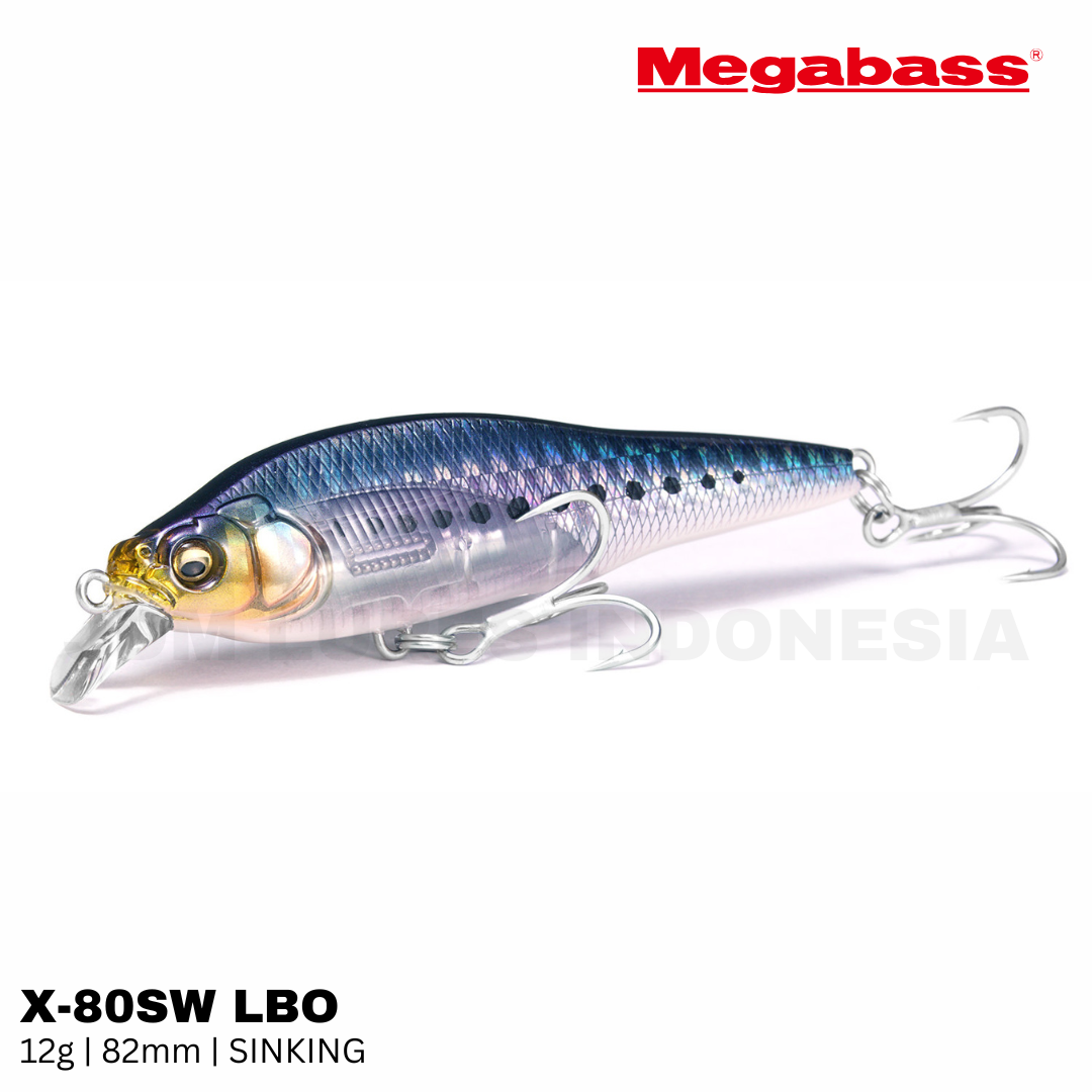 Umpan Pancing Tenggelam Megabass X-80SW LBO 12g 82mm