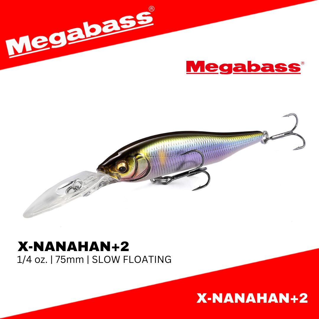 Megabass X-NANAHAN+2 Slow Floating Minnow 7g 75mm